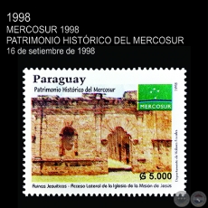 MERCOSUR 1998 - PATRIMONIO HISTÓRICO