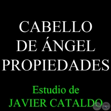 CABELLO DE ÁNGEL - PROPIEDADES - Estudio de JAVIER CATALDO