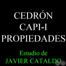 CEDRÓN CAPI-I - PROPIEDADES - Estudio de JAVIER CATALDO