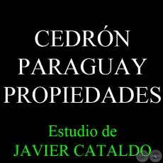 CEDRÓN PARAGUAY - PROPIEDADES - Estudio de JAVIER CATALDO