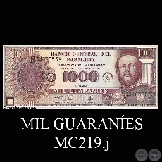 MIL GUARANÍES - MC219.j - FIRMA: GILBERTO RODRÍGUEZ GARCETE - RAÚL VERA BOGADO