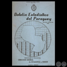 BOLETÍN ESTADÍSTICO DEL PARAGUAY - SEGUNDO SEMESTRE 1968