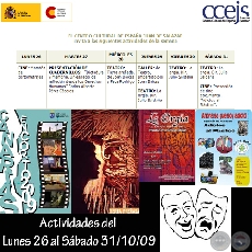 Actividades del Lunes 26 al Sbado 31/10/09