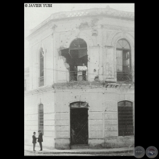 DAOS AL CUARTEL DE POLICIA y TEATRO NACIONAL - REVOLUCIN EN 1908