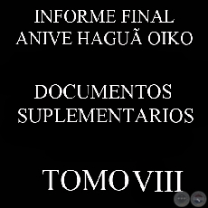 DOCUMENTOS SUPLEMENTARIOS - INFORME FINAL - TOMO 8 - COMISIÓN DE VERDAD Y JUSTICIA, PARAGUAY