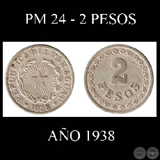 PM 24 - 2 PESOS - AO 1938