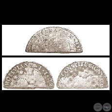 MONEDAS CORTADAS 1844 - 1872