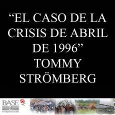 EL CASO DE LA CRISIS DE ABRIL DE 1996 - TOMMY STRÖMBERG