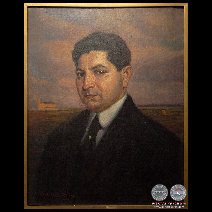 RETRATO - ÓLEO DE MODESTO DELGADO RODAS