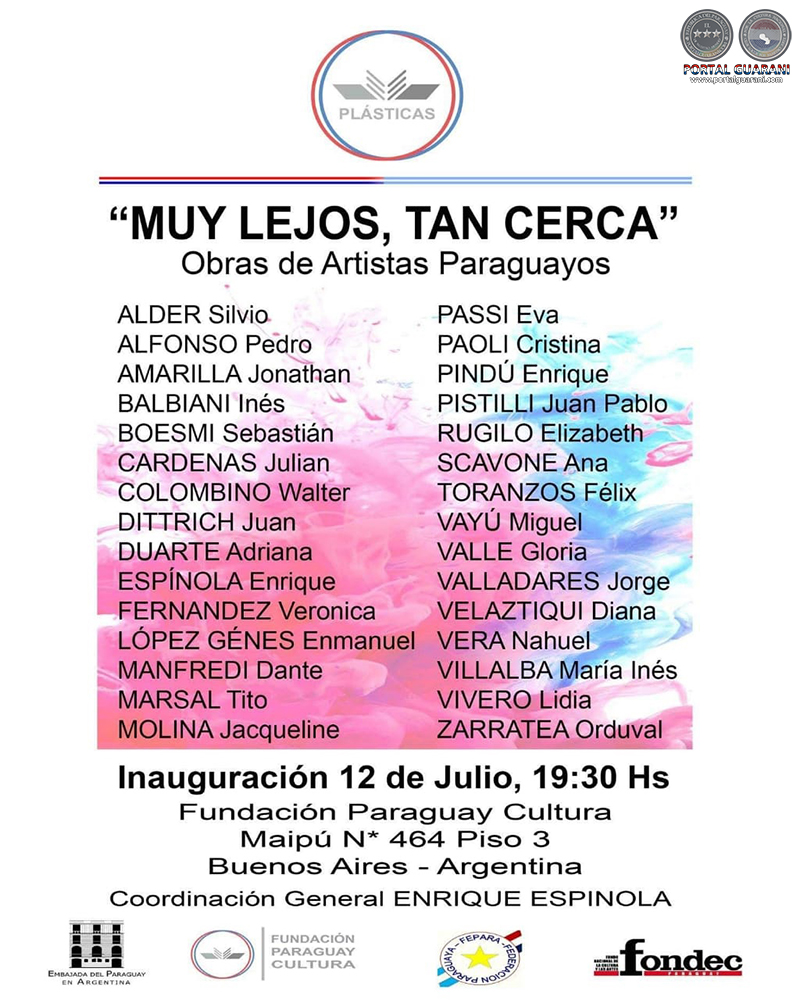 MUY LEJOS, TAN CERCA - OBRA DE JULIÁN CÁRDENAS - VIERNES, 12 DE JULIO DE 2019