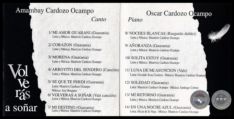 VOLVERÁS A SOÑAR - CANTO AMAMBAY CARDOZO OCAMPO
