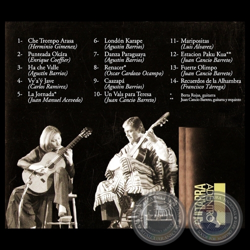 GUITARRA ADENTRO - BERTA ROJAS Y JUAN CANCIO BARRETO - AÑO 2003