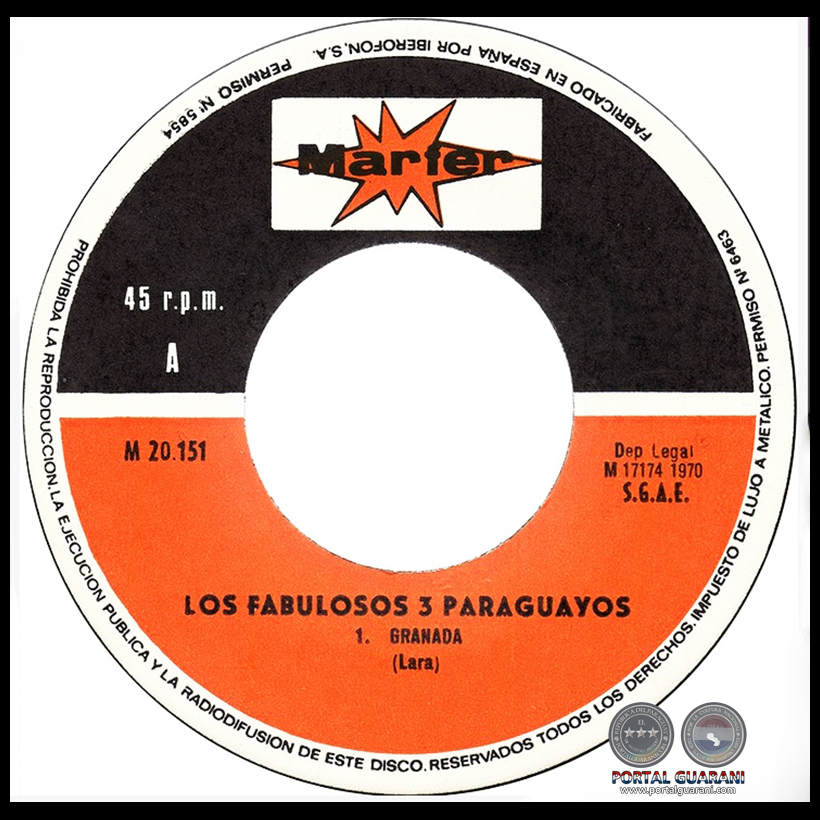 LOS FABULOSOS 3 PARAGUAYOS - 1970