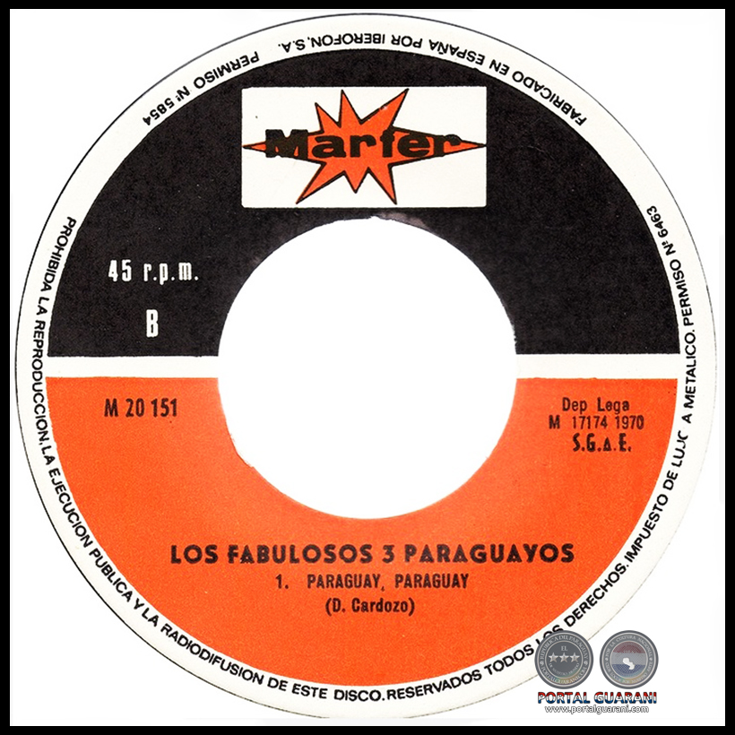 LOS FABULOSOS 3 PARAGUAYOS - 1970