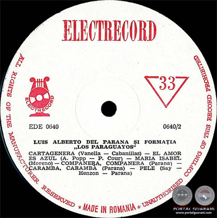 LOS PARAGUAYOS IN ROMANIA - EDE 0640